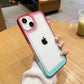 LuxuryKase Acrylic Shockproof Gradient Rainbow Color Bumper Case for Iphone