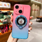 LuxuryKase LK078 Matte Skin Sensation Gradient Color Holder Phone Case Coverfor iPhone