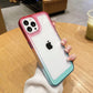 LuxuryKase Acrylic Shockproof Gradient Rainbow Color Bumper Case for Iphone