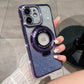 LuxuryKase LK111 Glitter Diamond Bracket Magnetic Holder Stand Mag-Safe Case For iPhone