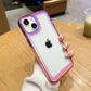 LuxuryKase Acrylic Shockproof Gradient Rainbow Color Bumper Case for Iphone