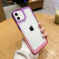 LuxuryKase Acrylic Shockproof Gradient Rainbow Color Bumper Case for Iphone