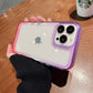 LuxuryKase Acrylic Shockproof Gradient Rainbow Color Bumper Case for Iphone