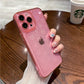 LuxuryKase LK121 3D Laser Glitter Love Heart Transparent Case For iPhone