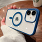 Luxurykase Clear Acrylic Case Compatible Mag-safe Magnetic Wireless Charging Cover For Iphone