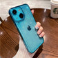 LuxuryKase LK121 3D Laser Glitter Love Heart Transparent Case For iPhone