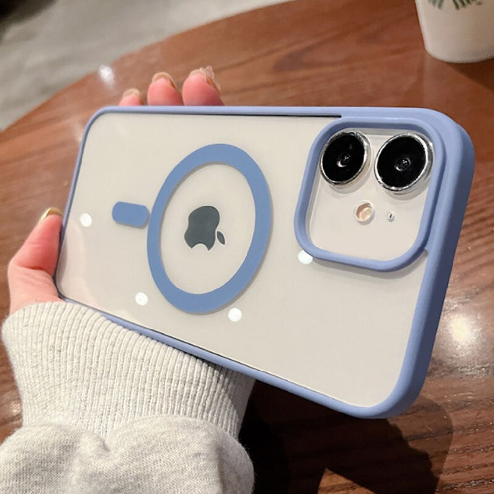 Luxurykase Clear Acrylic Case Compatible Mag-safe Magnetic Wireless Charging Cover For Iphone