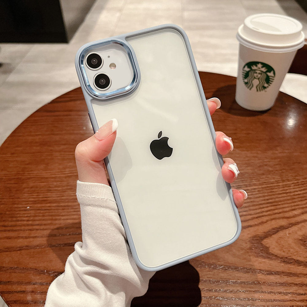 LuxuryKase Metal Camera Protection Transparent Shockproof Armor Case Cover For Iphone 11 12 Plus Mini Pro Max