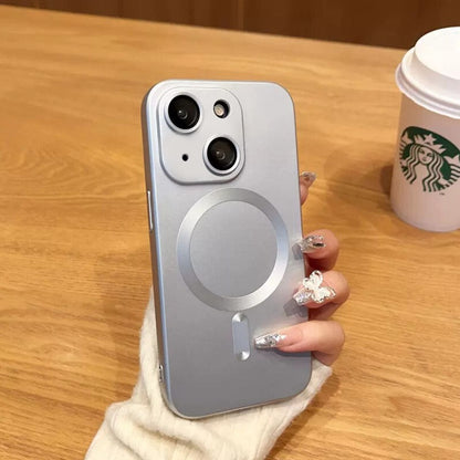 LuxuryKase Premium Mag-Safe Case | Shockproof & Anti-Scratch Cover | Soft Silicone with Wireless Charging | Camera Lens Guard For iPhone