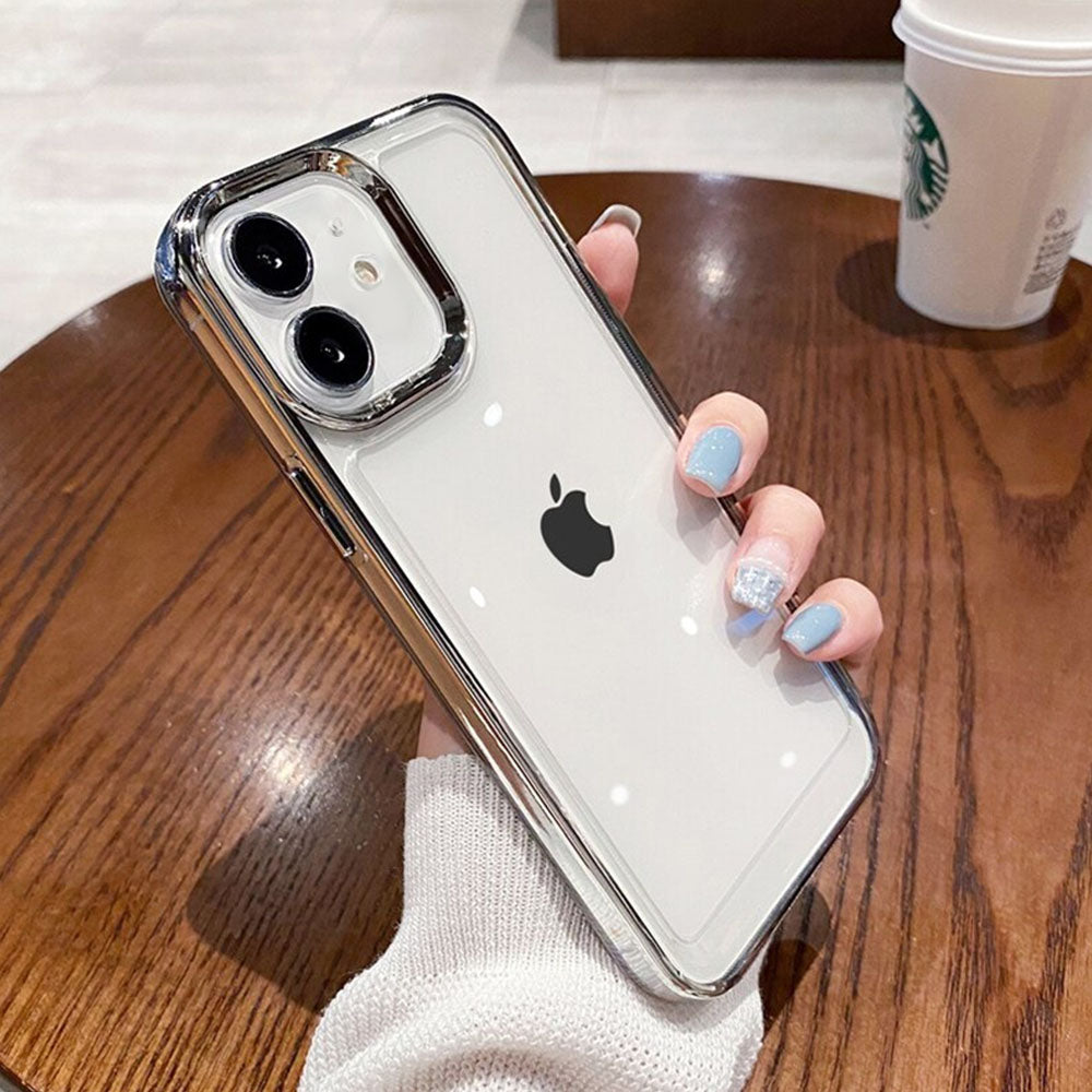 LuxuryKase Plating Transparent Shockproof Case For Iphone