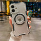 LuxuryKase LK105 Shockproof Magnetic Stand Wireless Charging Mag-Safe Case Cover for iPhone