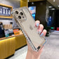 LuxuryKase Creative Plating Carbon Fiber Case Cover for iPhone