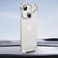 LuxuryKase LK114 Alien Titanium Alloy Corner Pads Bumper Upper And Bottom With Metal Lens Film Protection For iPhone 11 12 13 14 15 Plus Pro Max