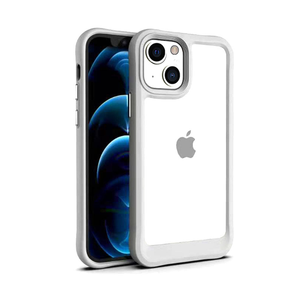 LuxuryKase Acrylic Transparent Shock Proof Armor Case For Iphone