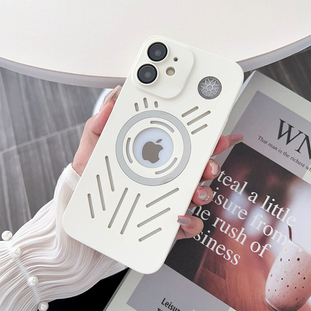 LuxuryKase Magnetic Heat Dissipation Cooling Breathable Mag-safe Matte Hard Case for iPhone