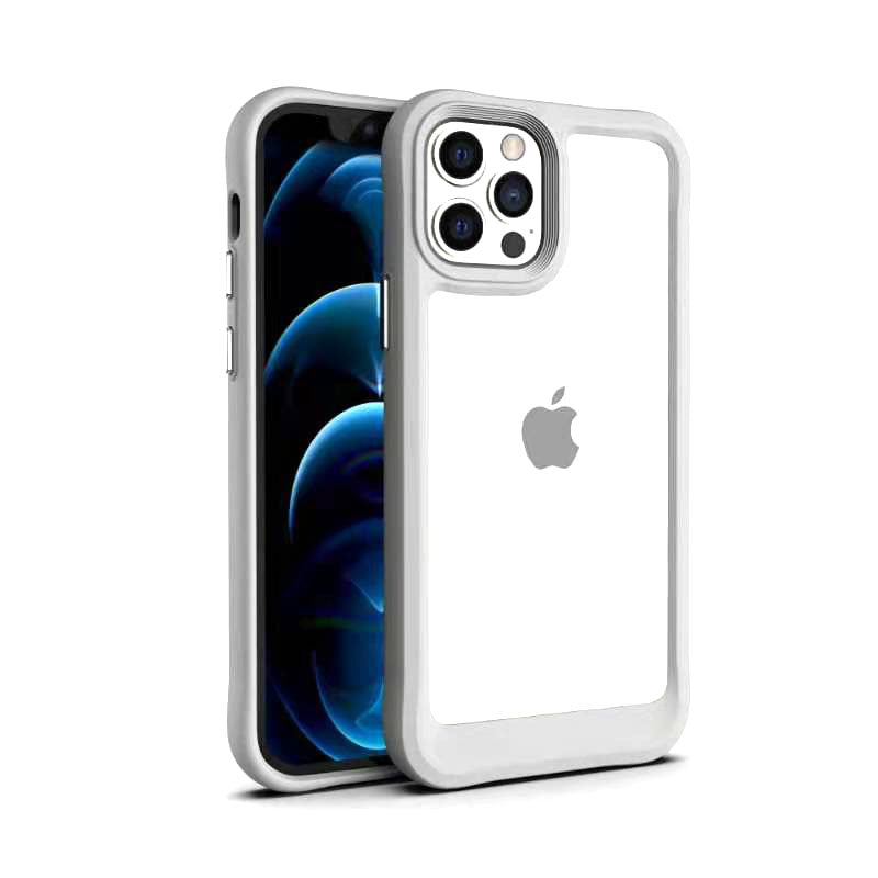 LuxuryKase Acrylic Transparent Shock Proof Armor Case For Iphone