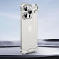 LuxuryKase LK114 Alien Titanium Alloy Corner Pads Bumper Upper And Bottom With Metal Lens Film Protection For iPhone 11 12 13 14 15 Plus Pro Max