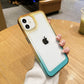 LuxuryKase Acrylic Shockproof Gradient Rainbow Color Bumper Case for Iphone